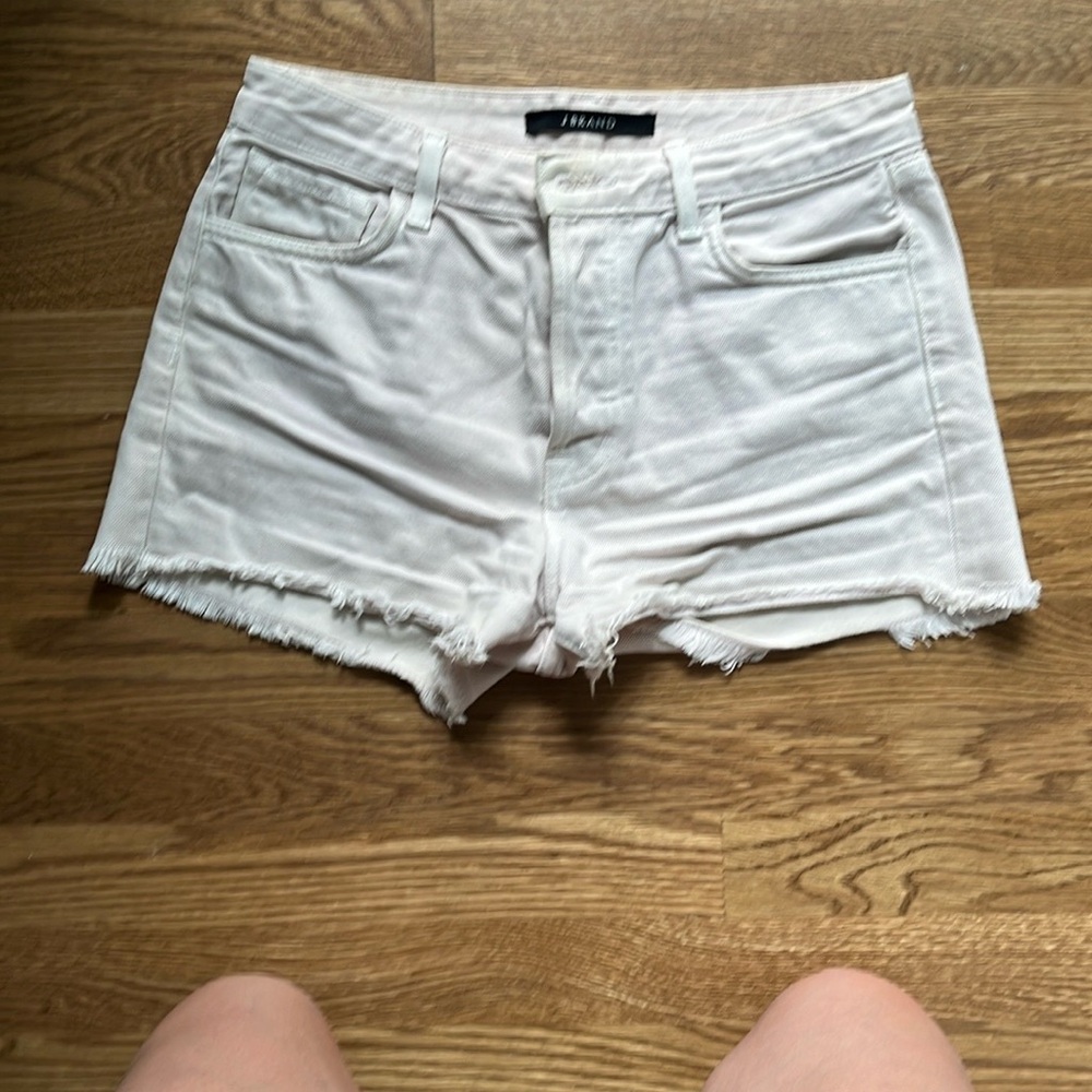 White Denim Shorts